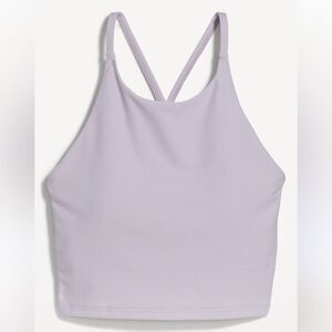 Old Navy PowerSoft light support Longline Sports Bra in a soft purple
